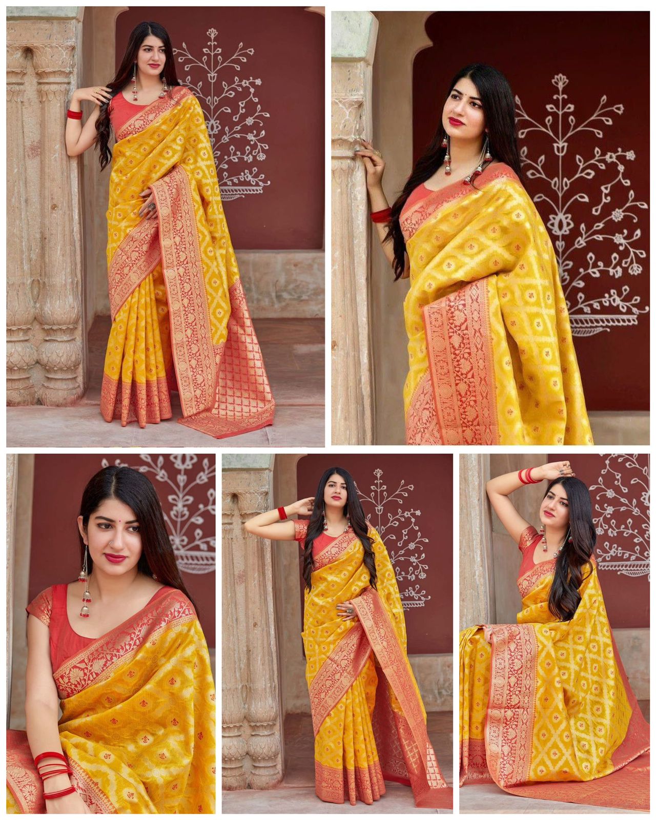 KP-6014 | New VISHAL ENTERPRISES Designer Saree Work - Image 3