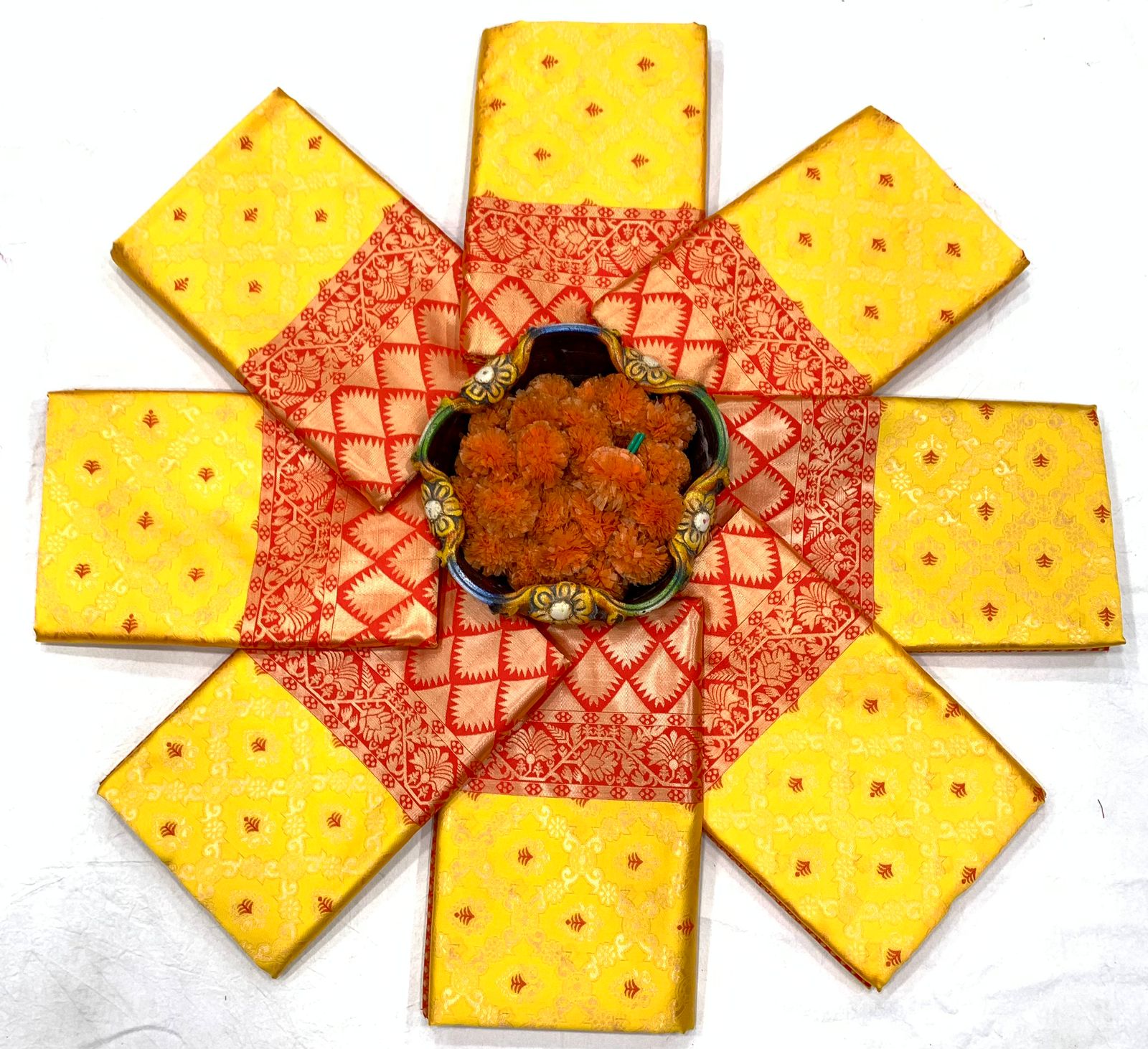 KP-6014 | New VISHAL ENTERPRISES Designer Saree Work - Image 4