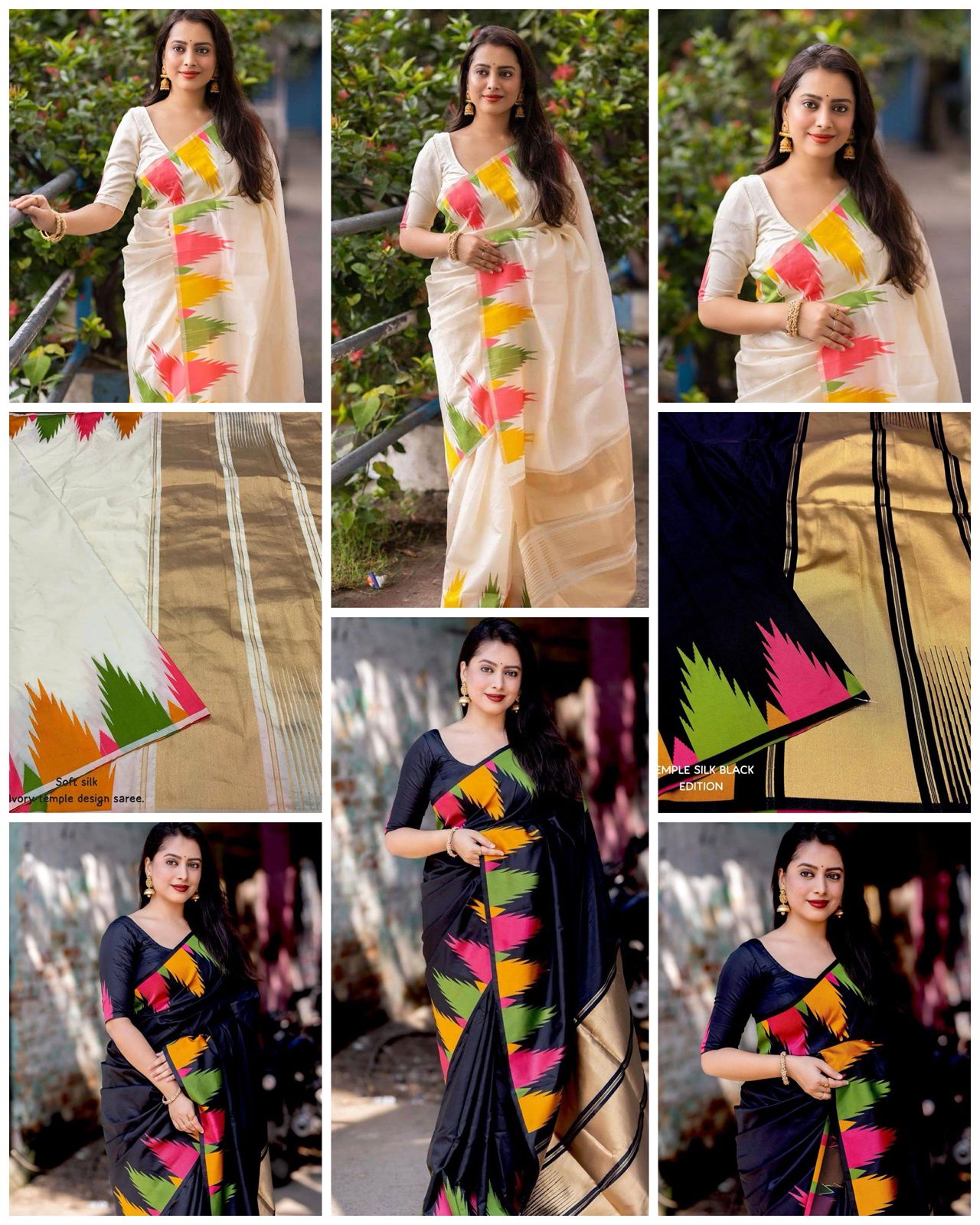 KP-6042 | Soft Lichi Silk Rich Pallu & All Over Jacquard Work - Image 4